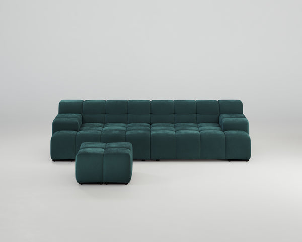 Accardi 3-Sitzer Sofa mit Hocker