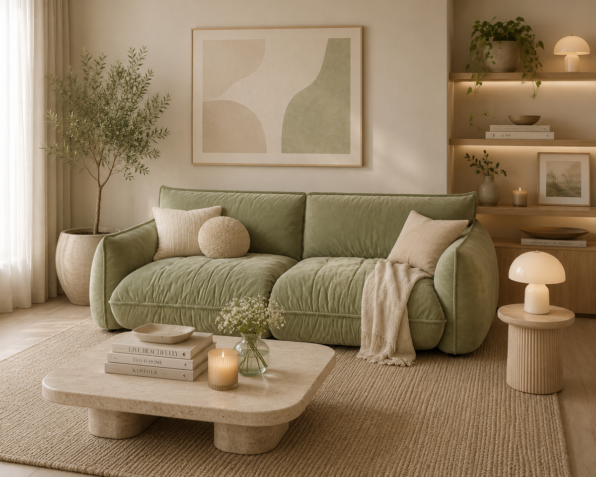Viel Sofa auf wenig Raum