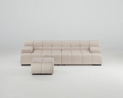 Accardi 3-Sitzer Sofa mit Hocker