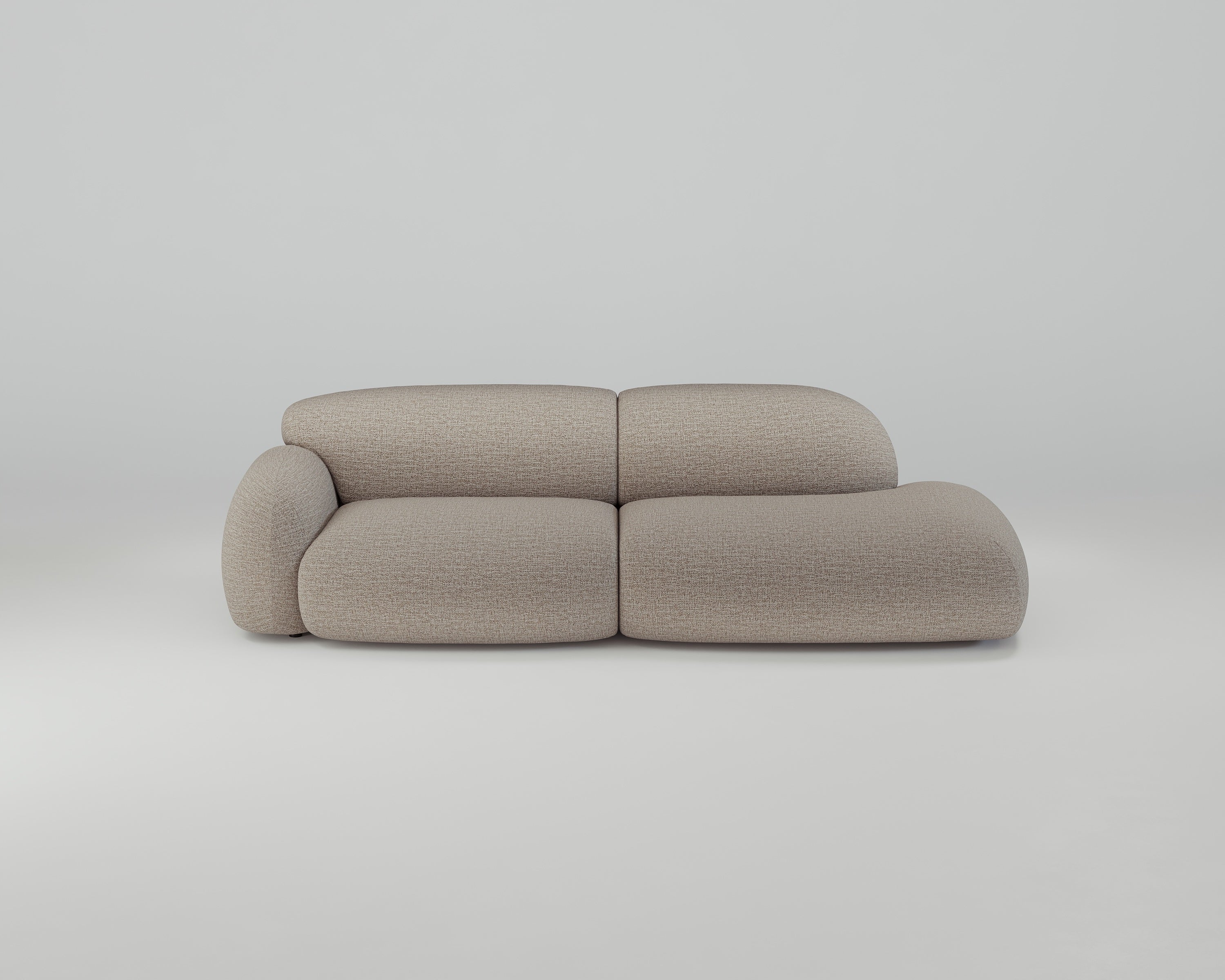 Mondino 3-Sitzer Recamiere Sofa (rechts)