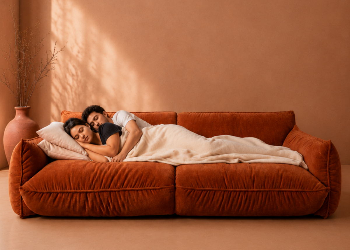 Morandi 3-Sitzer Sofa mit Schlaffunktion